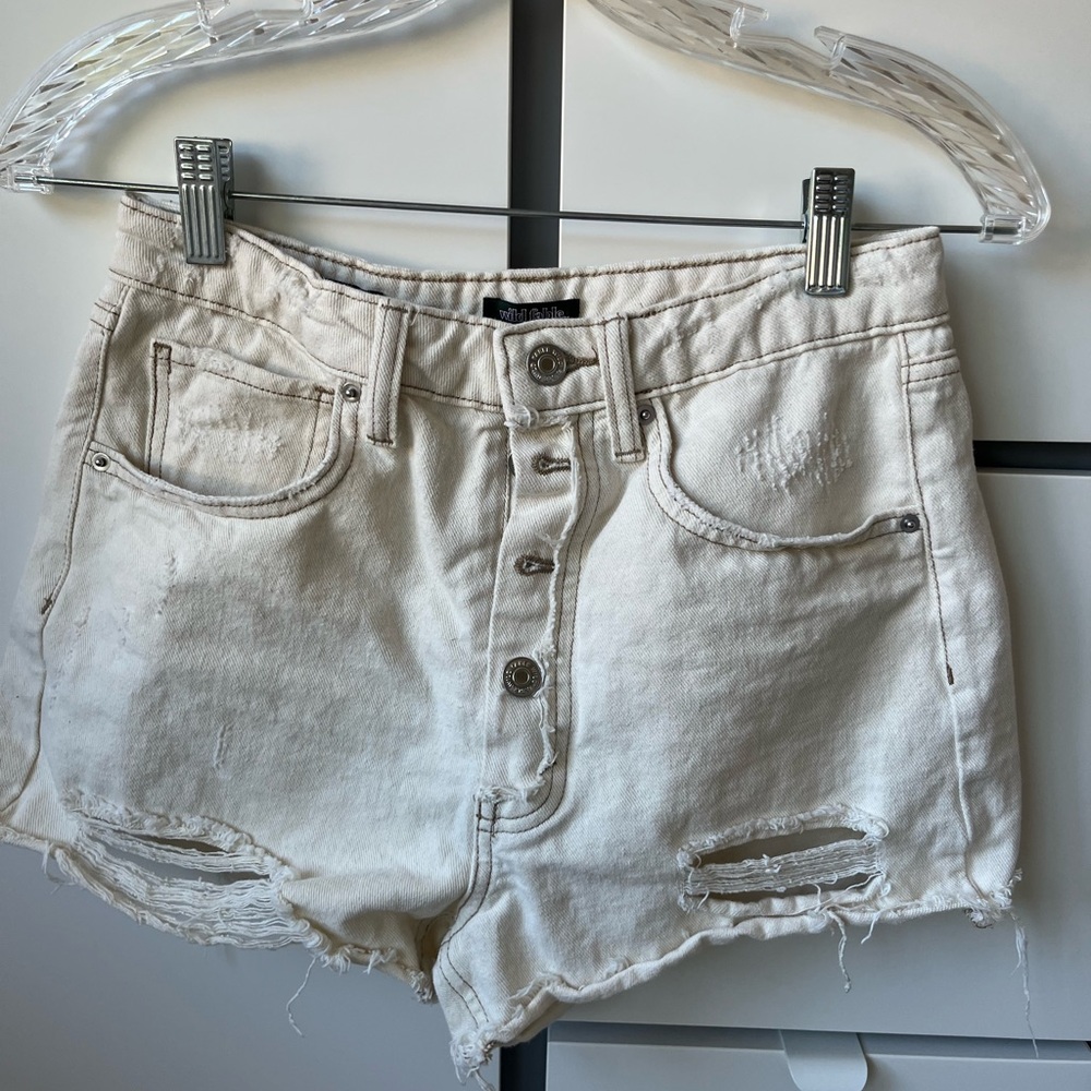 Wild Fable Cream Size 2 Jean Shorts